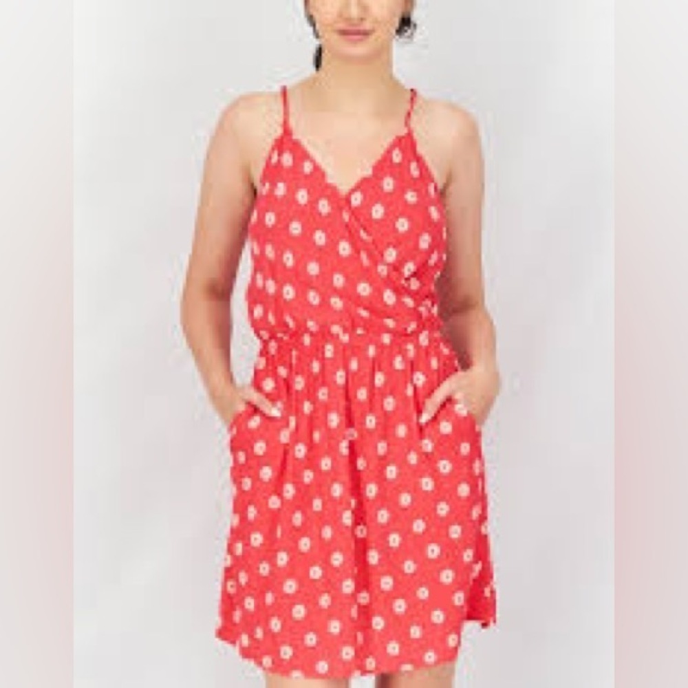 Market & Spruce Floral Spaghetti Strap Mini Dress Size L